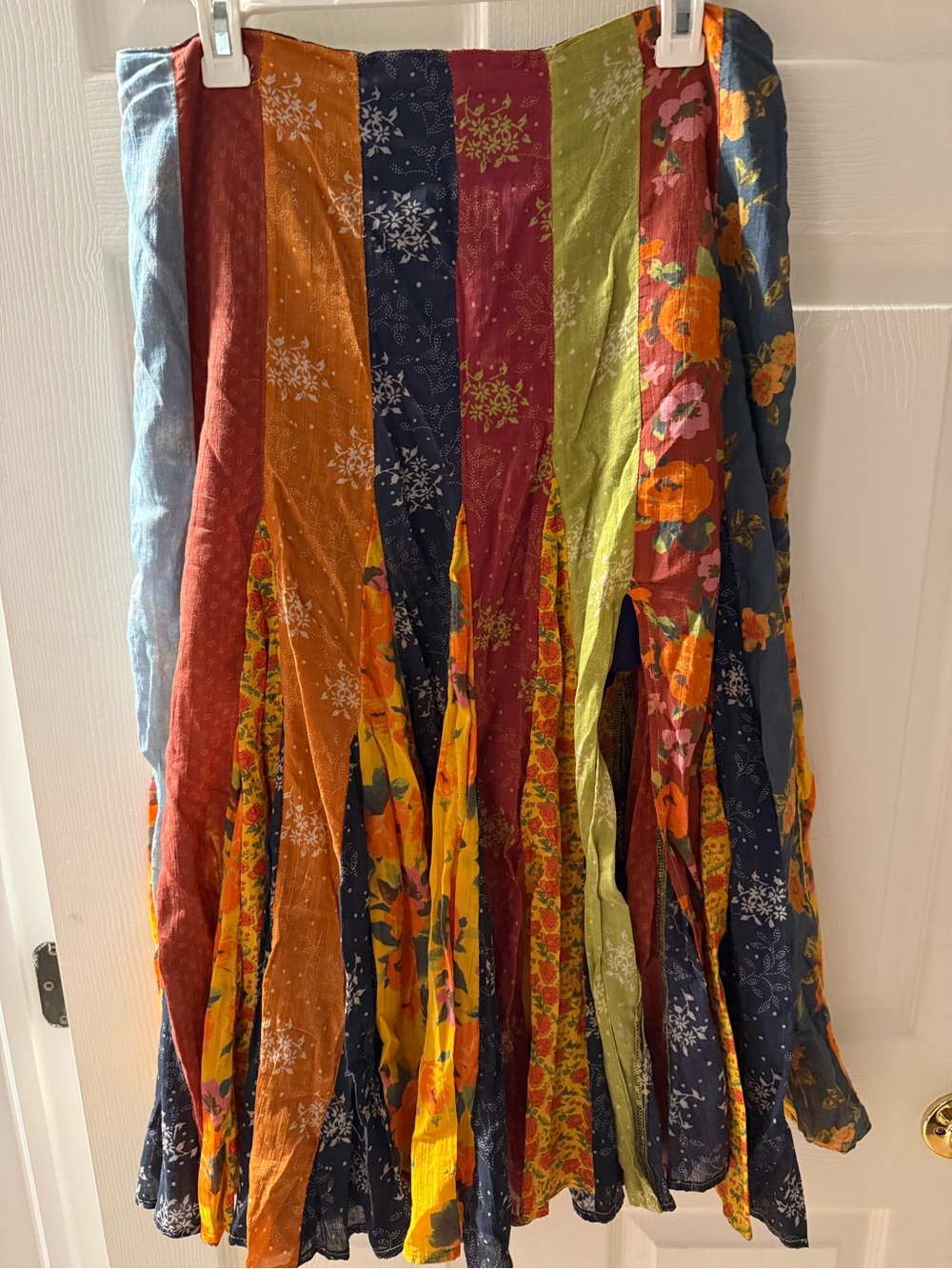 Free People Piper Mixed Patchwork Skirt - Picture 3 of 5
